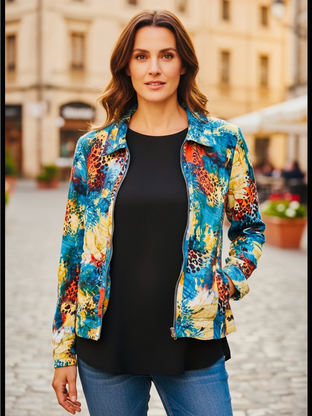 Toni Morgan Women’s Size Small
Multicolor Floral Lined Jacket
